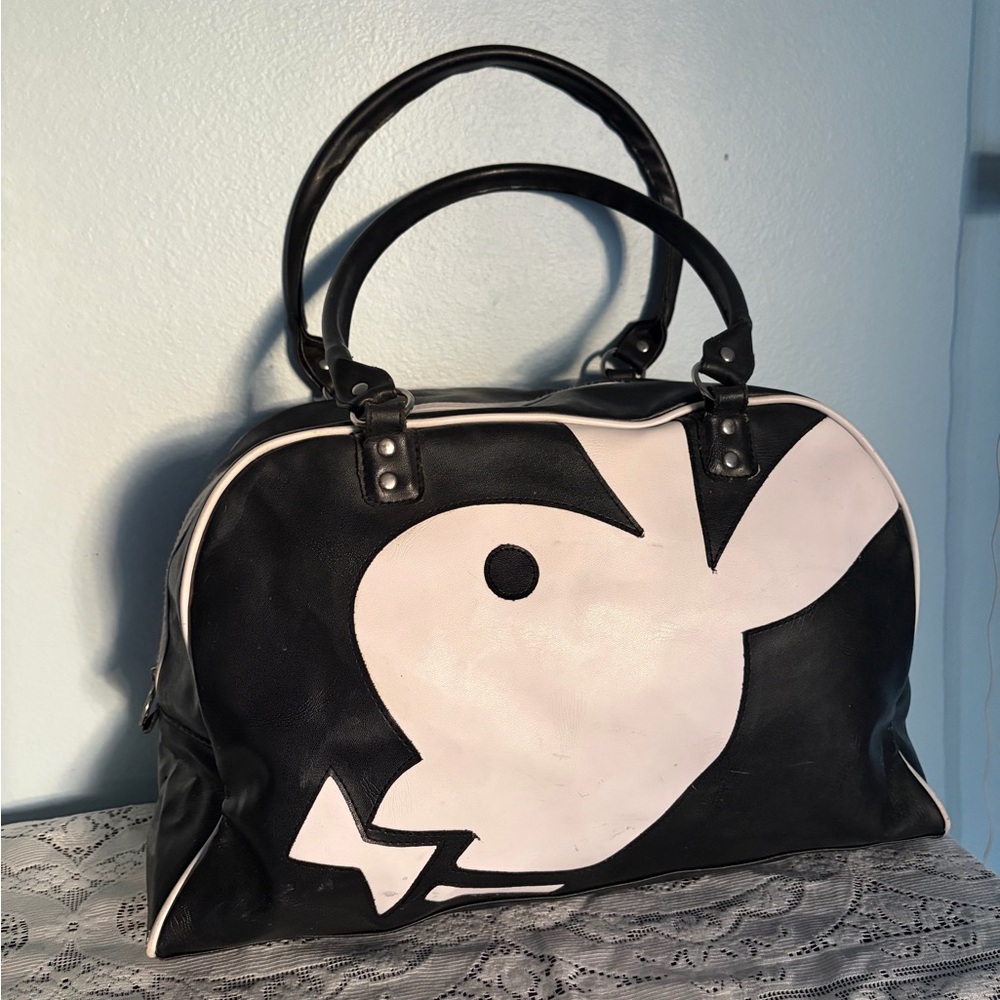 SOLD Large vtg playboy duffle bag